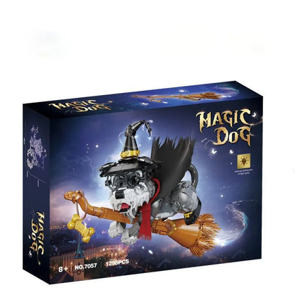 Fantasy Magic Dog Building Blocks - Kids' Educational Assembly Toy & Ornament, Ideal for Children's Christmas Gifts!