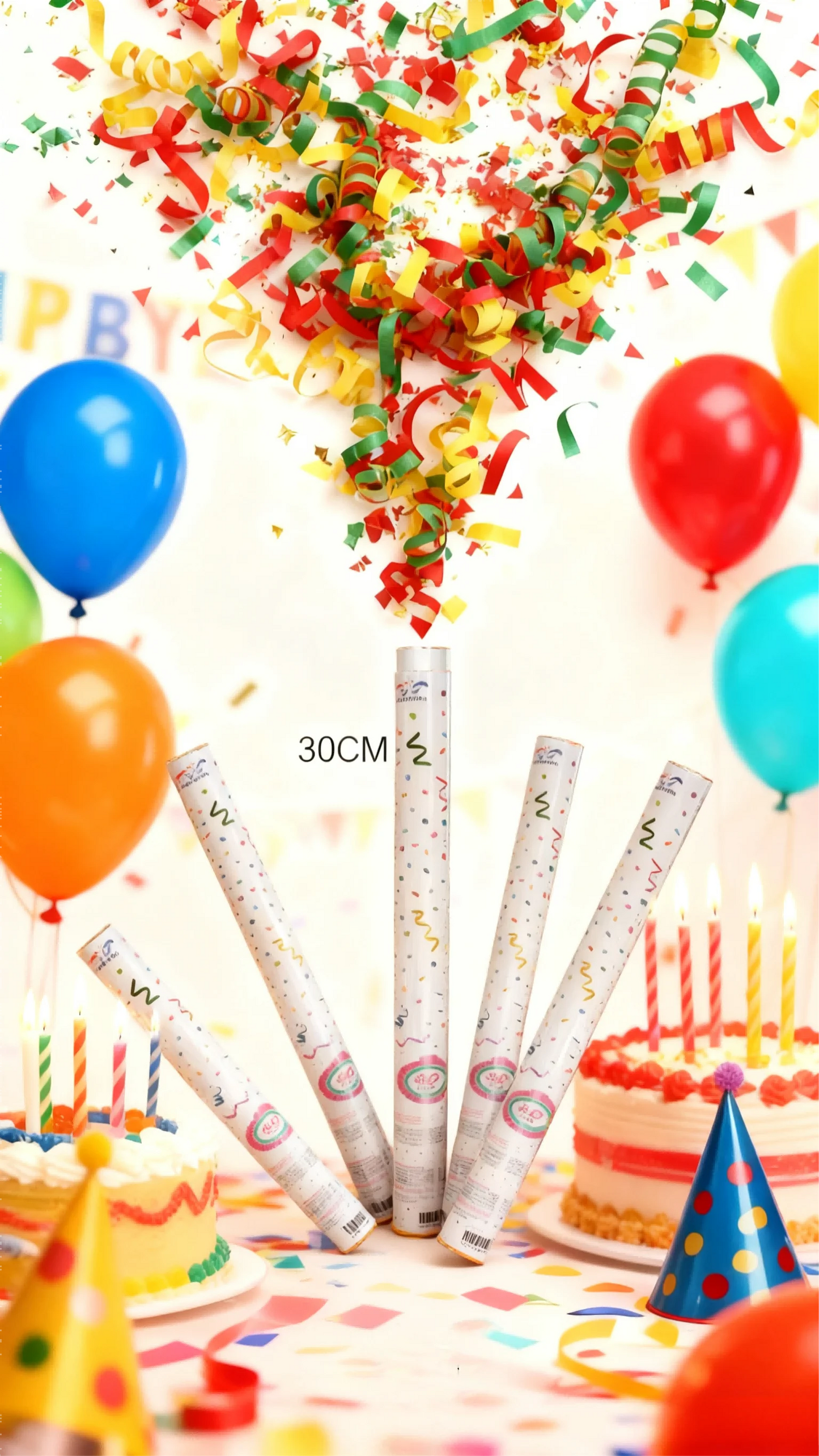 Confetti Cannons Air Compressed Party Poppers Indoor and Outdoor Safe Perfect for Any Party New Years Eve or  Celebrations