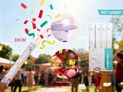 Confetti Cannons Air Compressed Party Poppers Indoor and Outdoor Safe Perfect for Any Party New Years Eve or  Celebrations