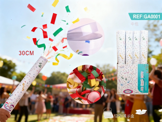 Confetti Cannons Air Compressed Party Poppers Indoor and Outdoor Safe Perfect for Any Party New Years Eve or  Celebrations