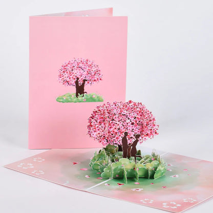 Valentine's Day Pop-Up 3D Cupid Cat Greeting Card - Romantic Love Gift