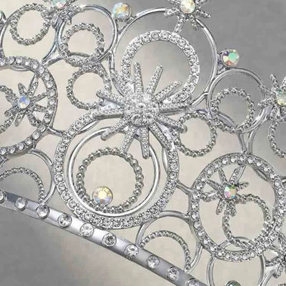 Trendy Luxury Baroque Queen Tiaras Elegant Dazzling Wedding Head Wear Sparkling Shiny Bridal Princess Crown Hair