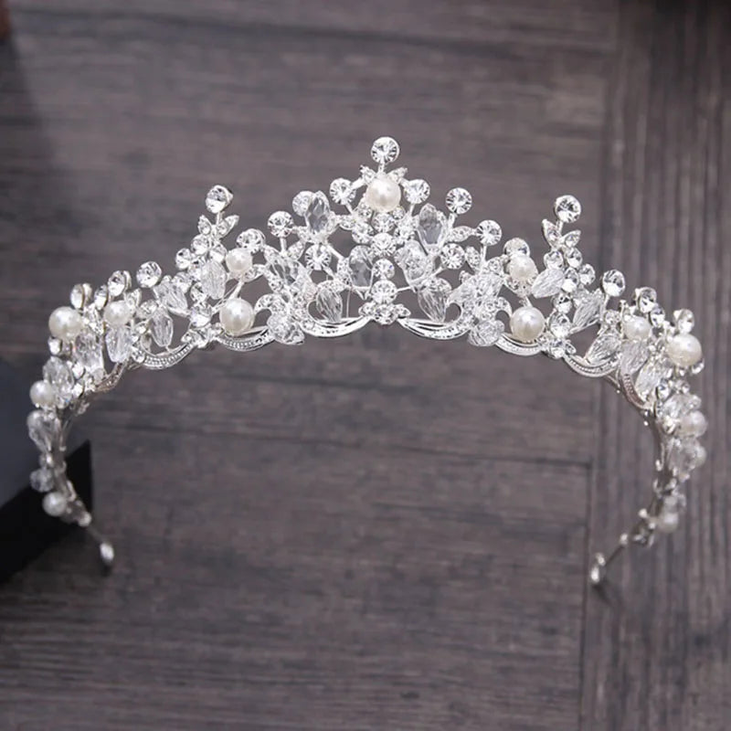 Itacazzo Bridal Headwear Crown Classic Tiaras Suitable for Women's Wedding, Birthday, Party Accessories (Can be Quickly Sent)