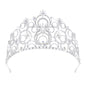 Trendy Luxury Baroque Queen Tiaras Elegant Dazzling Wedding Head Wear Sparkling Shiny Bridal Princess Crown Hair