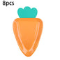 Easter Paper Plates Carrot Shape Disposable Plates Easter Spring Party Dessert Supplies for Holiday Home Dining Table Decoration