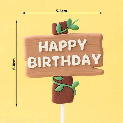 Easter Bunny Cake Topper Cute Rabbit Carrot Happy Birthday Cake Decoration for Kids 1st Birthday Party Supplies Baby Shower Gift