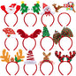 Holiday Cheer - 12-Pack Festive Christmas Headbands Party Set