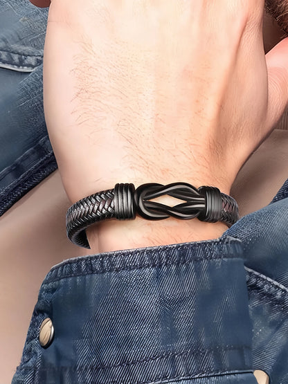 Strength & Style - Premium Leather Bracelet Gift for Him