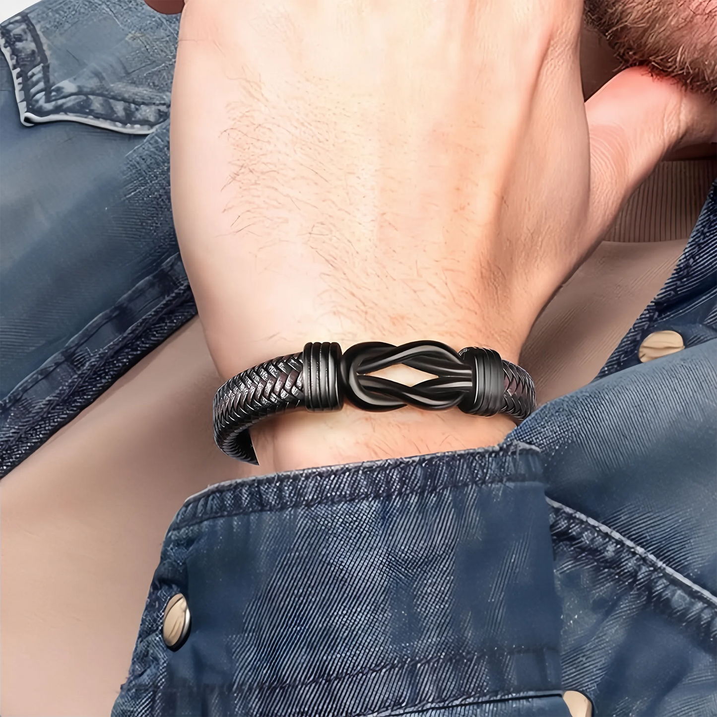 Strength & Style - Premium Leather Bracelet Gift for Him