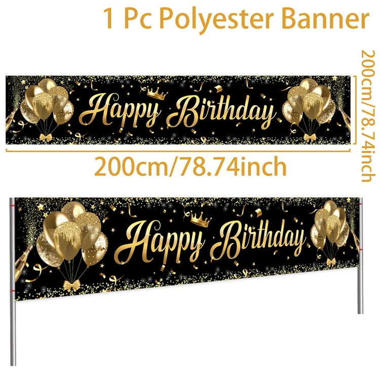 Happy Birthday Banner Birthday Party Decoration Kids Boys Girl Baby Shower Decoration Bunting Garland Banners Flags Anniversary