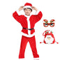 Girl Boy Christmas Costumes Red Santa Claus Children Warm Christmas Party Suit Christmas Kids Clothes