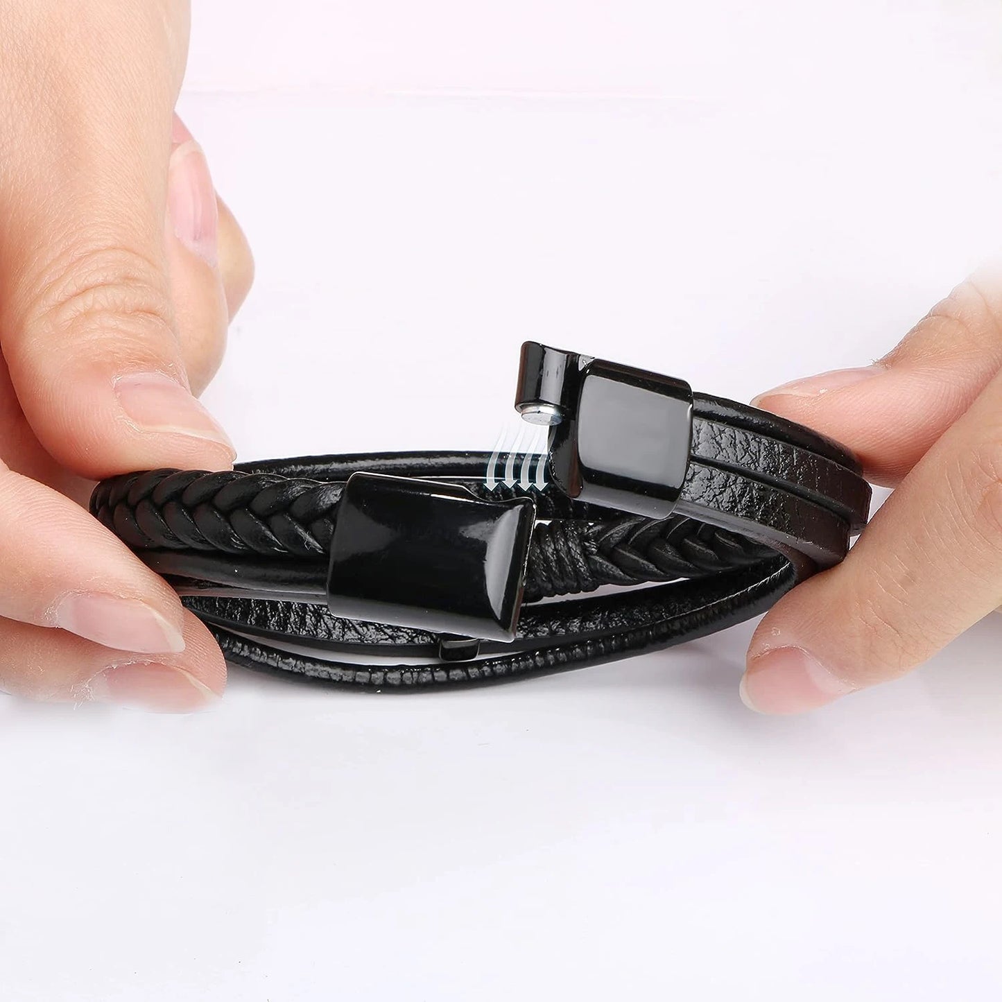 Strength & Style - Premium Leather Bracelet Gift for Him