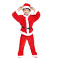 Girl Boy Christmas Costumes Red Santa Claus Children Warm Christmas Party Suit Christmas Kids Clothes