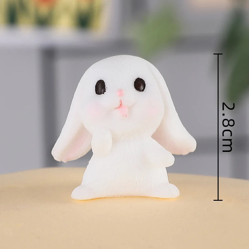 Easter Bunny Cake Topper Cute Rabbit Carrot Happy Birthday Cake Decoration for Kids 1st Birthday Party Supplies Baby Shower Gift