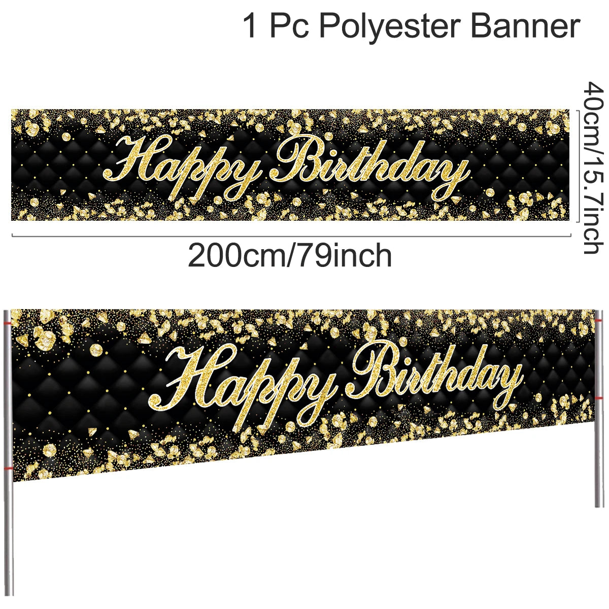 Happy Birthday Banner Birthday Party Decoration Kids Boys Girl Baby Shower Decoration Bunting Garland Banners Flags Anniversary