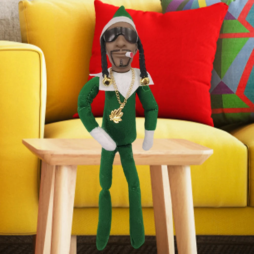 11.81 in Christmas Elf Doll Cute Elves Plush Toy Xmas Gift Holiday Cute Plush Shelf Toy Snoop on A Stoop 2023 Christmas Elf Doll