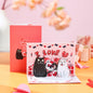 Valentine's Day Pop-Up 3D Cupid Cat Greeting Card - Romantic Love Gift