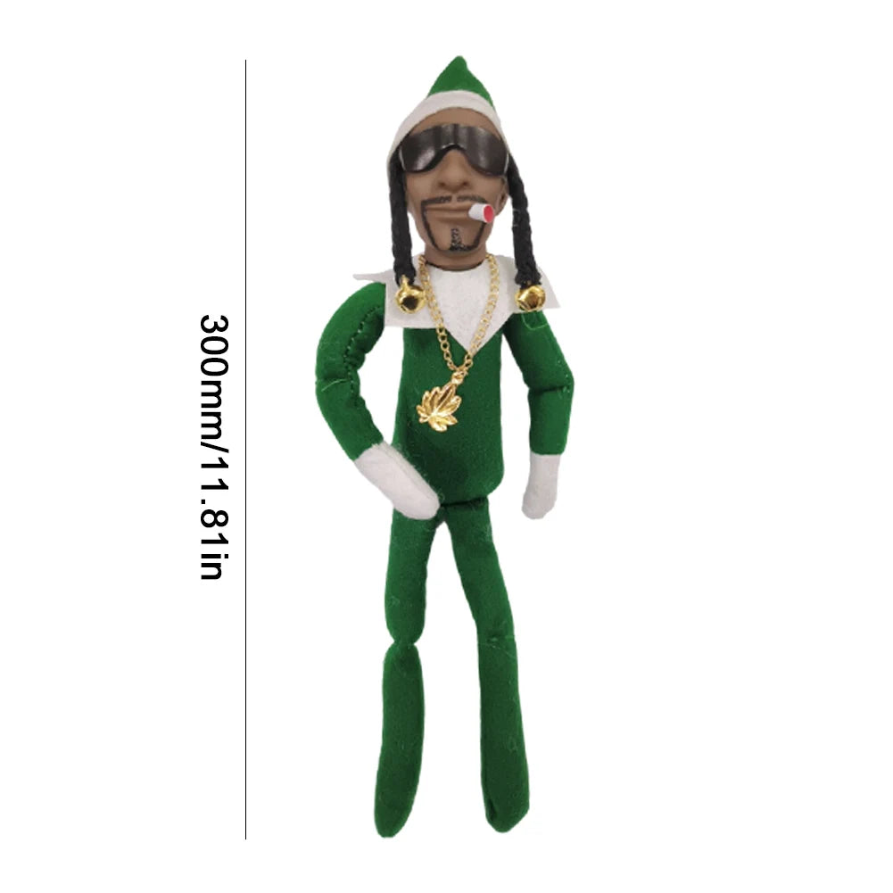 11.81 in Christmas Elf Doll Cute Elves Plush Toy Xmas Gift Holiday Cute Plush Shelf Toy Snoop on A Stoop 2023 Christmas Elf Doll