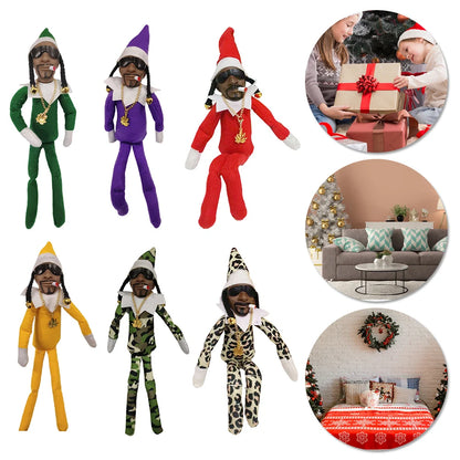 11.81 in Christmas Elf Doll Cute Elves Plush Toy Xmas Gift Holiday Cute Plush Shelf Toy Snoop on A Stoop 2023 Christmas Elf Doll