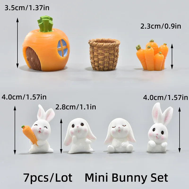 Easter Bunny Cake Topper Cute Rabbit Carrot Happy Birthday Cake Decoration for Kids 1st Birthday Party Supplies Baby Shower Gift