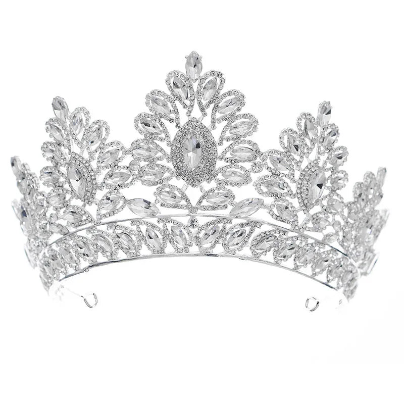 Itacazzo Bridal Headwear Crown Classic Tiaras Suitable for Women's Wedding, Birthday, Party Accessories (Can be Quickly Sent)