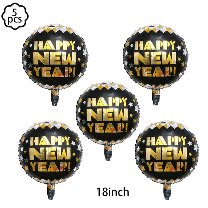 Standing New year balloon Gold 2026 Balloon New year party Balloon decoration 2026 Happy new year eve Party home Decor supplies