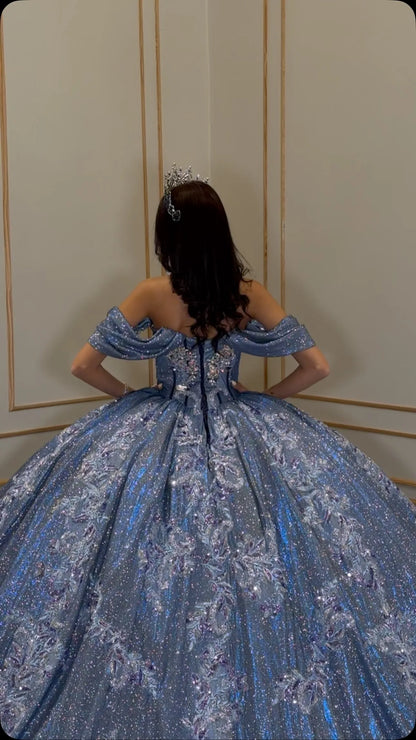 FURSTENBERG Shiny Quinceneara Dress for Youth Sweetheart Off shoulder Formal Dresses Gala Dress Vestido De 15 Customized