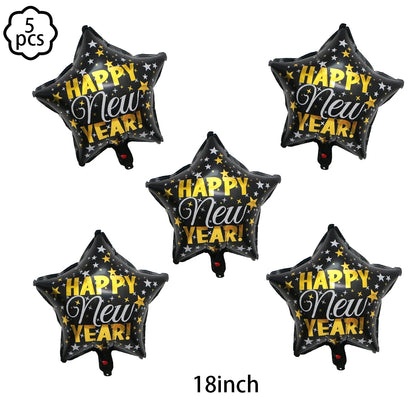 Standing New year balloon Gold 2026 Balloon New year party Balloon decoration 2026 Happy new year eve Party home Decor supplies
