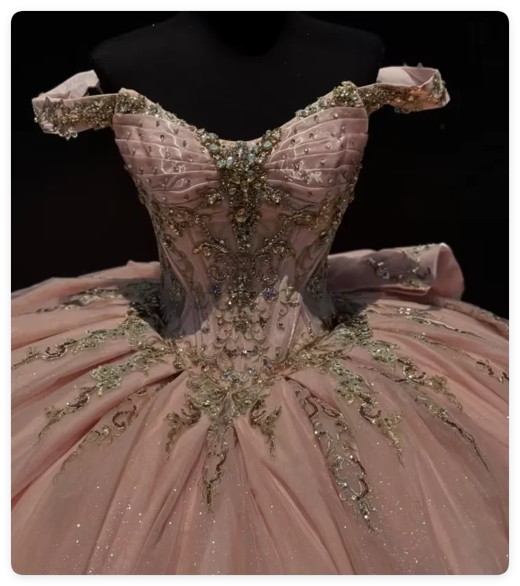 FURSTENBERG Baby Pink 15 Years Quinceneara Dress Bow Bead Cape Formal Party Dress 15 year old quinceanera dresses Customized