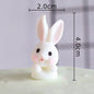 Easter Bunny Cake Topper Cute Rabbit Carrot Happy Birthday Cake Decoration for Kids 1st Birthday Party Supplies Baby Shower Gift