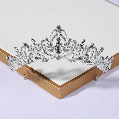 Itacazzo Bridal Headwear Crown Classic Tiaras Suitable for Women's Wedding, Birthday, Party Accessories (Can be Quickly Sent)