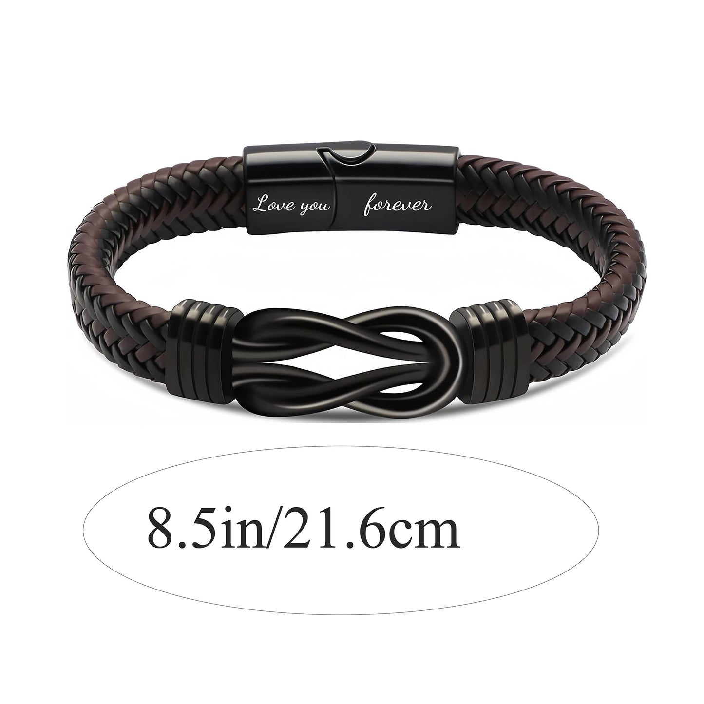 Strength & Style - Premium Leather Bracelet Gift for Him