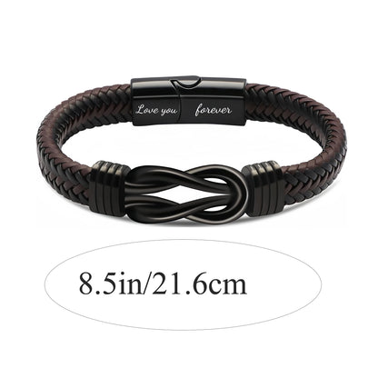 Strength & Style - Premium Leather Bracelet Gift for Him