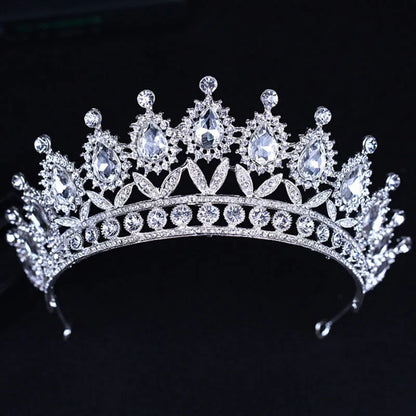 Itacazzo Bridal Headwear Crown Classic Tiaras Suitable for Women's Wedding, Birthday, Party Accessories (Can be Quickly Sent)
