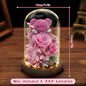 Forever Yours - Eternal Preserved Rose Gift Box with Teddy Bear & LED Lights