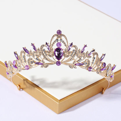 Itacazzo Bridal Headwear Crown Classic Tiaras Suitable for Women's Wedding, Birthday, Party Accessories (Can be Quickly Sent)