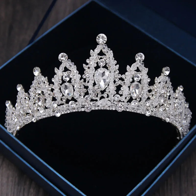 Itacazzo Bridal Headwear Crown Classic Tiaras Suitable for Women's Wedding, Birthday, Party Accessories (Can be Quickly Sent)