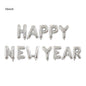 Gold Sliver Happy New Year 2026 Foil Balloons Hello 2026 Letter Balloon Banner Garland Christmas New Year Eve Decorations