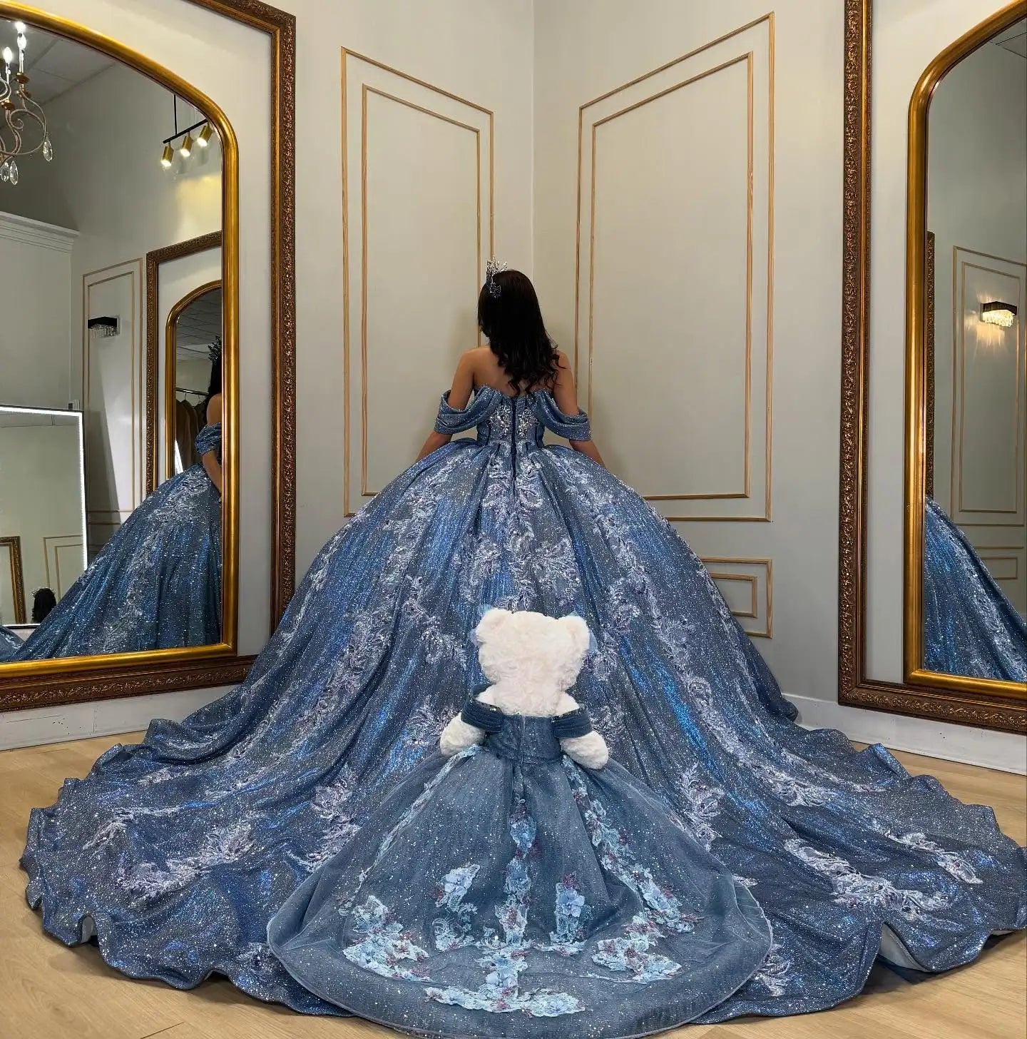 FURSTENBERG Shiny Quinceneara Dress for Youth Sweetheart Off shoulder Formal Dresses Gala Dress Vestido De 15 Customized