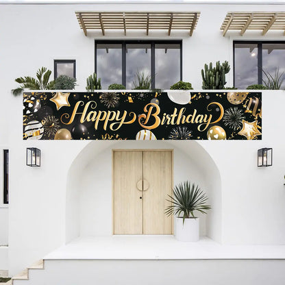 Happy Birthday Banner Birthday Party Decoration Kids Boys Girl Baby Shower Decoration Bunting Garland Banners Flags Anniversary
