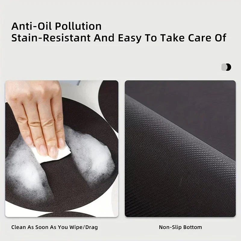 Autumn Thanksgiving Day  Dish Drying Mat Soft Rubber Non-Slip Absorbent Stain-Resistant for Kitchen Coffee Bar Countertops