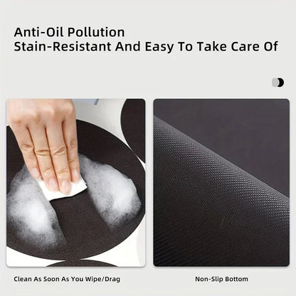 Autumn Thanksgiving Day  Dish Drying Mat Soft Rubber Non-Slip Absorbent Stain-Resistant for Kitchen Coffee Bar Countertops