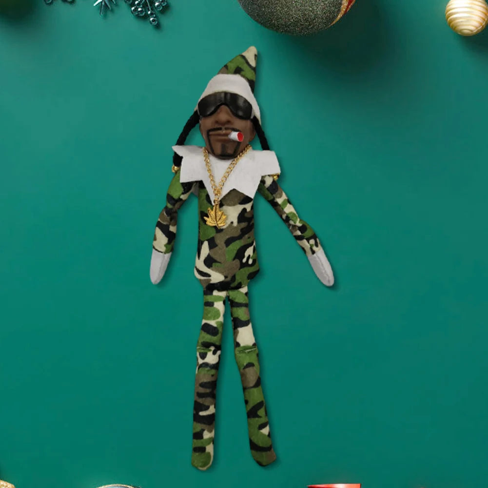 11.81 in Christmas Elf Doll Cute Elves Plush Toy Xmas Gift Holiday Cute Plush Shelf Toy Snoop on A Stoop 2023 Christmas Elf Doll