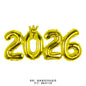 Standing New year balloon Gold 2026 Balloon New year party Balloon decoration 2026 Happy new year eve Party home Decor supplies
