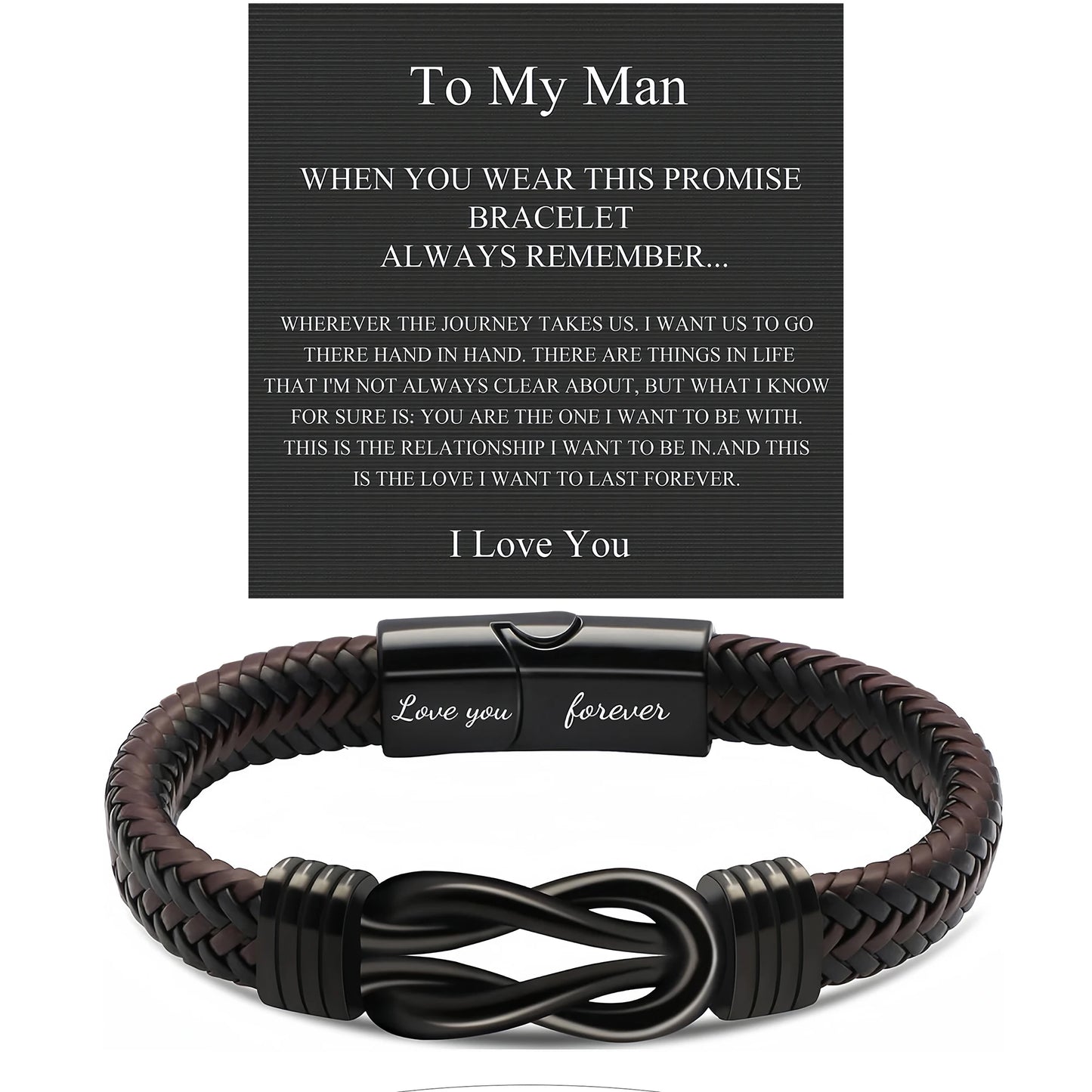 Strength & Style - Premium Leather Bracelet Gift for Him