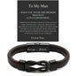 Strength & Style - Premium Leather Bracelet Gift for Him